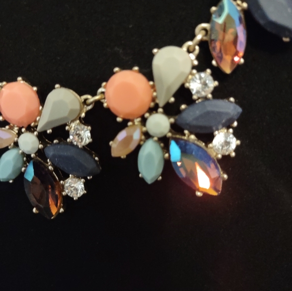 Vintage J Crew Colorful Statement Necklace - Picture 6 of 9